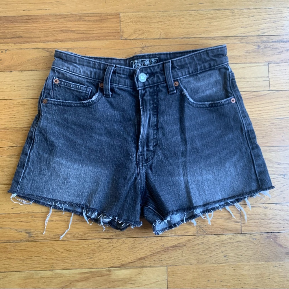 Lucky Pins Black Shorts